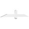 Ekena Millwork Eugene Architectural Grade PVC Gable Bracket, 60"W x 10"H x 2"D x 4"F, 4/12 Pitch GBP060X10X0204EUG00 - alternate 1